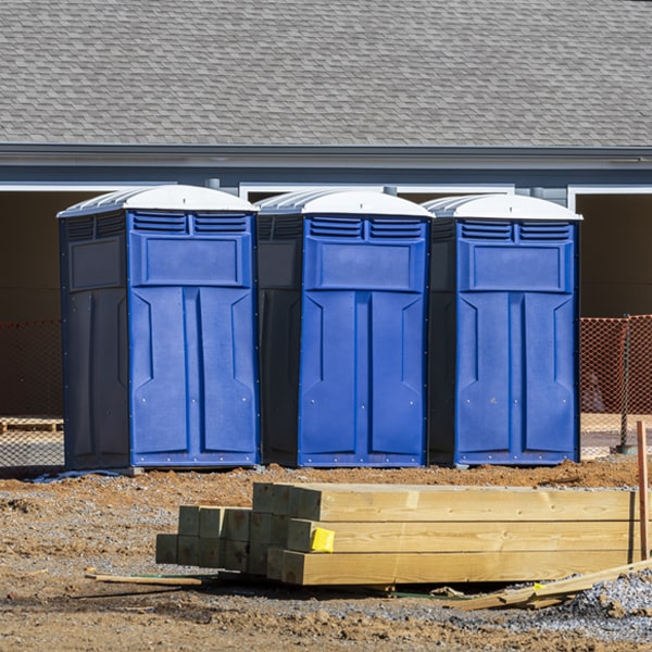 how often are the porta potties cleaned and serviced during a rental period in Willing New York